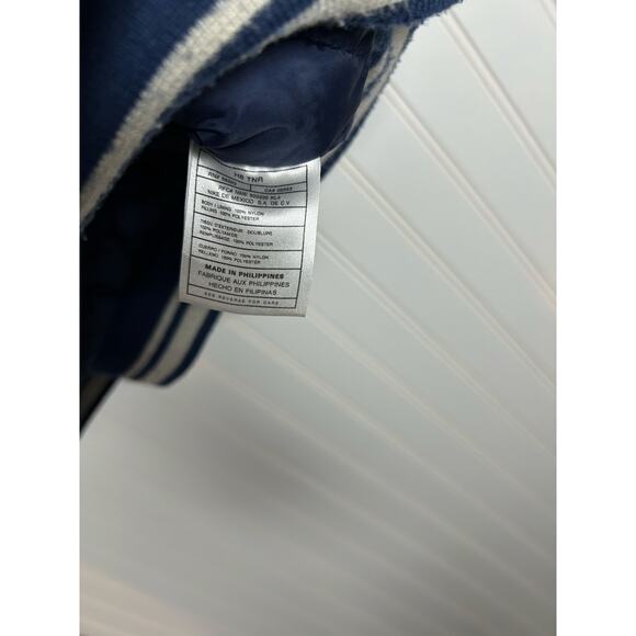 Vintage Nike Half Zip Pullover Bomber Puffer Jacket Size Large Blue 90s - Picture 9 of 14